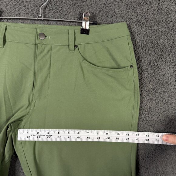 Lululemon Pants Mens 34x31 Green ABC Classic Fit Stretch Warpstreme 5 Pocket - Picture 12 of 15